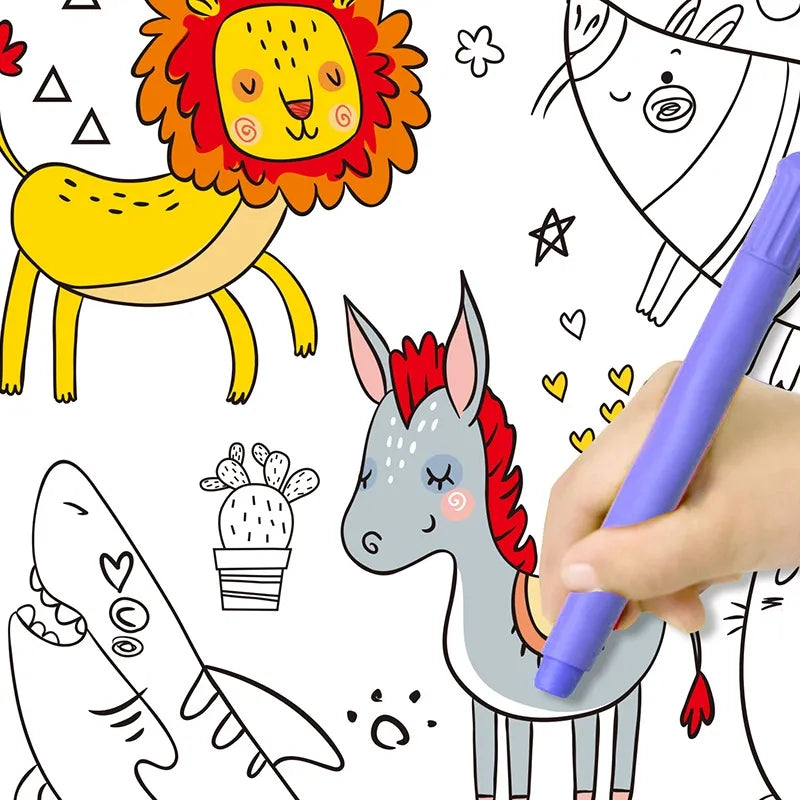 Kid's Creative Coloring Paper Roll – Funcraft