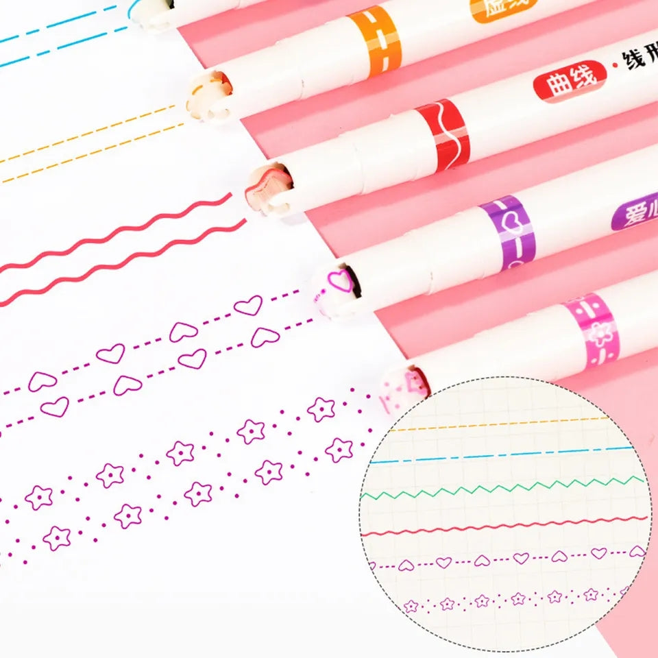 Roll of Stamp Markers, 6pcs.